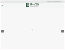 Tablet Screenshot of legacyre.com